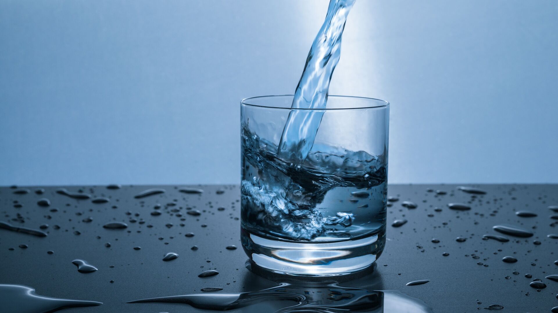Un verre d'eau potable